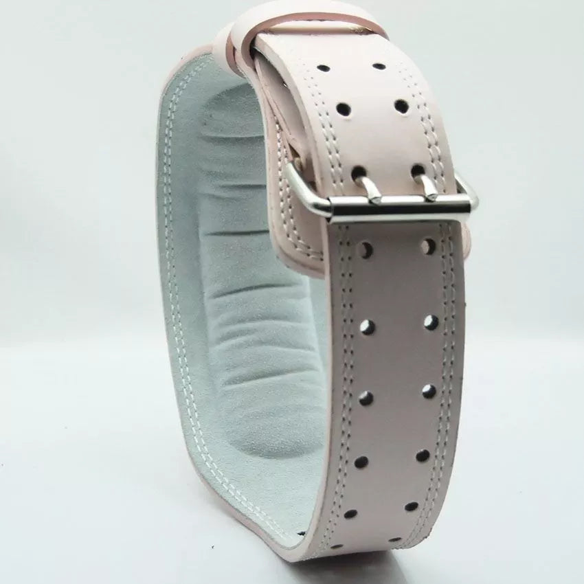 Pink Waist Protection Leather Belt Women