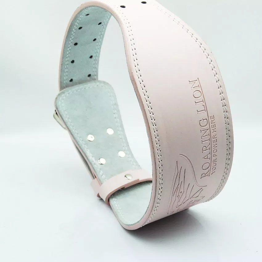 Pink Waist Protection Leather Belt Women
