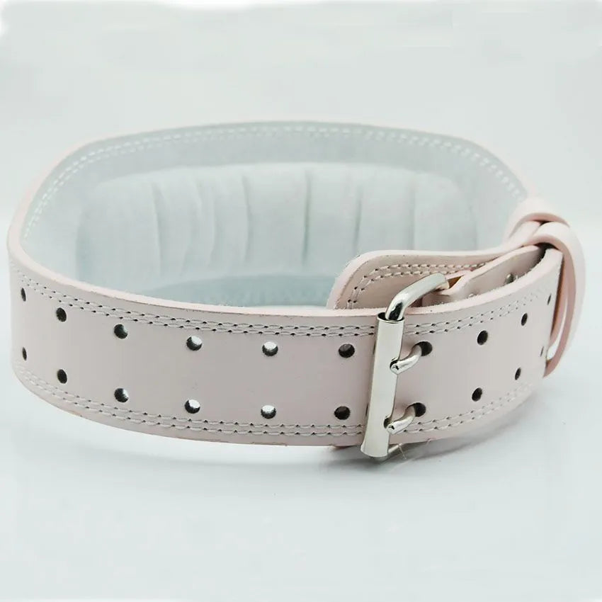 Pink Waist Protection Leather Belt Women