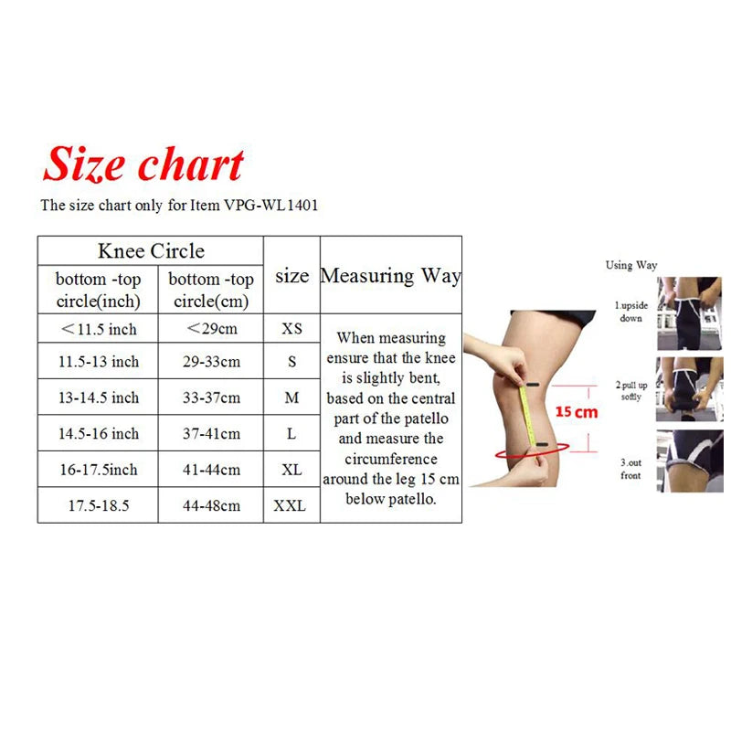 Vigor Power Gear 7Mm Neoprene Knee Supports