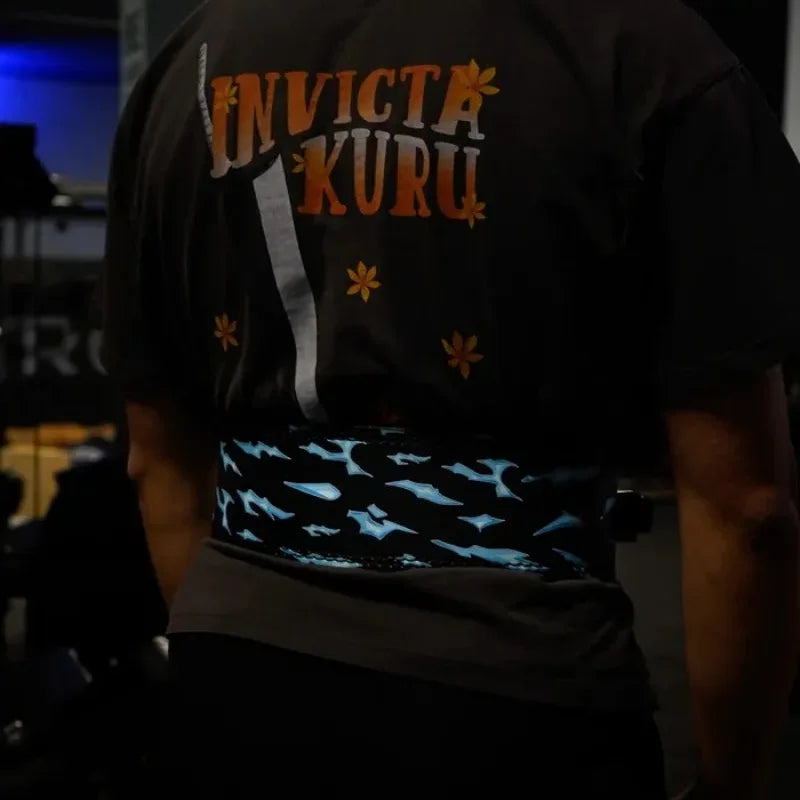 Weightlifting Belt with Lever Buckle Anime style