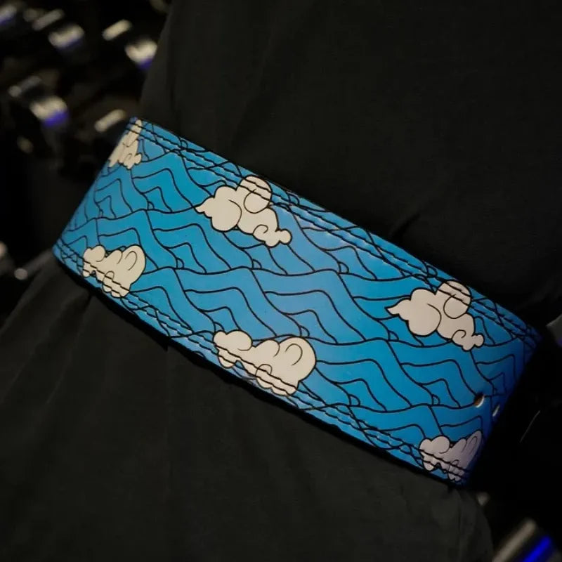 Weightlifting Belt with Lever Buckle Anime style