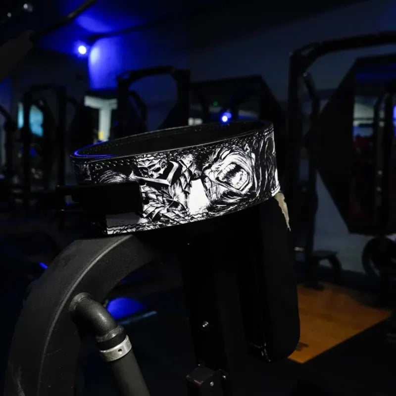 Weightlifting Belt with Lever Buckle Anime style