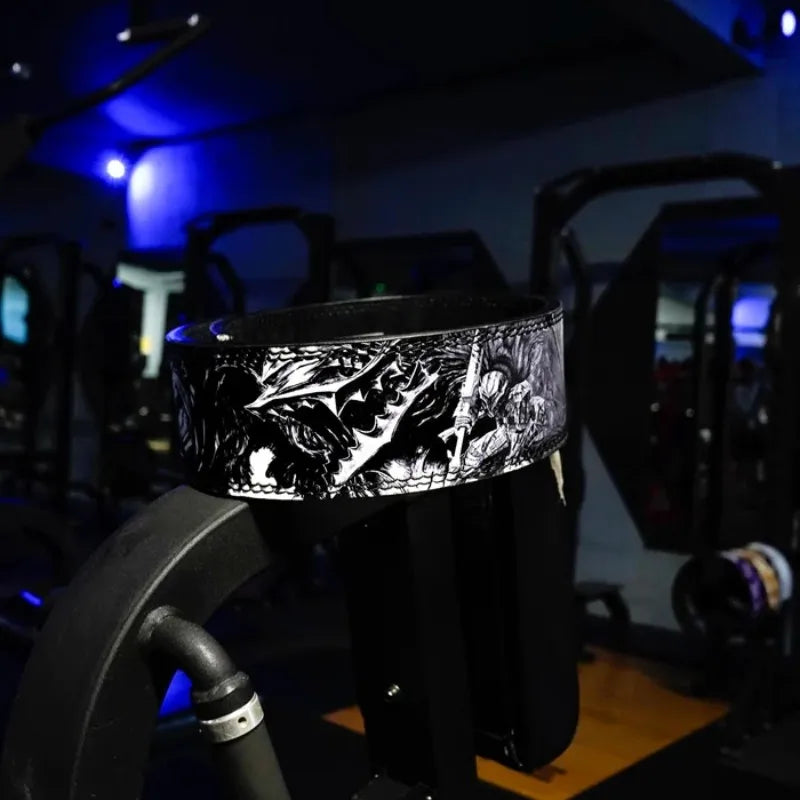Weightlifting Belt with Lever Buckle Anime style